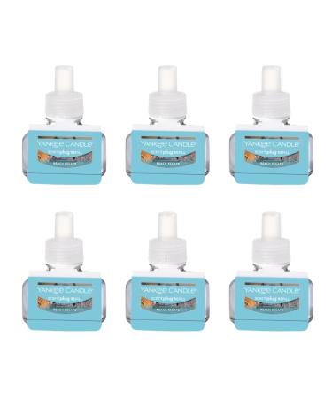 Yankee Candle Beach Escape Electric Home Fragrance Scent Plug Refill (Pack of 6) Beach Escape 0.625 Ounce (Pack of 6)