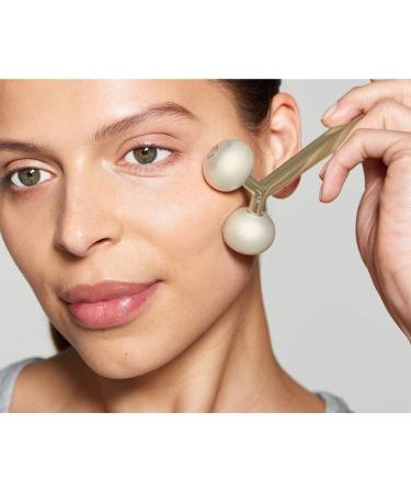 Gold Facial Cooling Roller Massager for Jawline Contouring, Lymphatic Drainage & Anti-Aging - Brighter, Smoother, Tighter Skin - Face Gym Tool, Puffiness Reducer - Buy Online on GoSupps.com