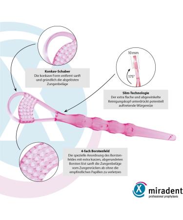 Buy Tongue Cleaner Pink - Gentle Tongue Scraping Alternative for Oral Health | Ideal Gel Supplement Against Bad Breath - 1 PC - Buy Online on GoSupps.com