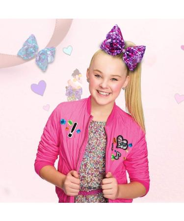 2 Pack Siwa Style 8 Inch Hair Bows for Girls - Mermaid Theme Hair Barrettes - Alligator Clips Accessories - Xmas Gift - Buy Online on GoSupps.com