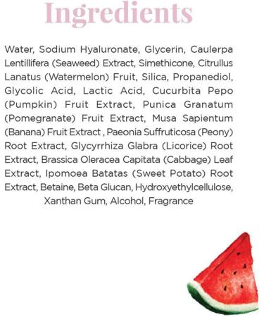 Watermelon Glows Recipe Watermelon Glow Skin Care Moisturizing Face Cream for Oily Skin Hyaluronic Acid Watermelon Extracts (1 pc) - Buy Online on GoSupps.com