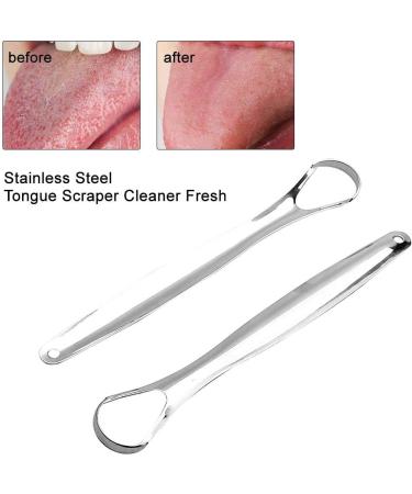 Createjia Tongue Cleaner - Antimicrobial Stainless Steel Tongue Scraper for Bad Breath - Ayurveda Tongue Brush with Portable Metal Carrying Bag - Ship Internationally - Buy Online on GoSupps.com