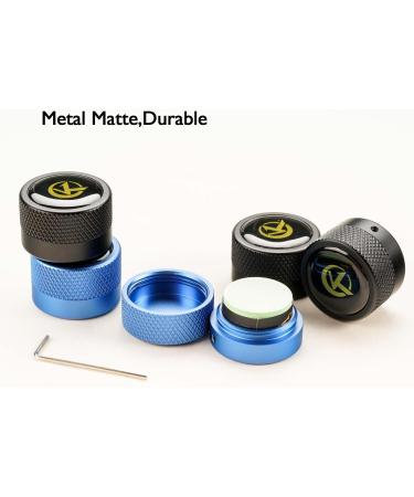 KONLLEN Round Billiard Cue Chalk Holder | Portable Pool Cue Accessories | Snooker Chalk Holder - Black - Buy Online on GoSupps.com