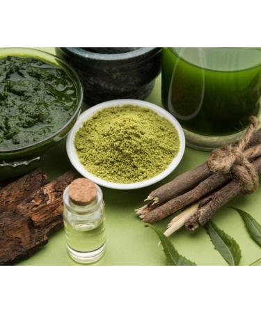 SVATV Organic Neem Powder 8oz - USDA Certified | Ayurvedic Neem Leaf Powder for Healthy Skin, Hair & Detox - Buy Online on GoSupps.com