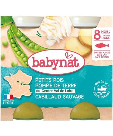 Babynat Small Pots Potato Cod 2 x 200 g 8+ Months Pack of 6 - Buy Online on GoSupps.com