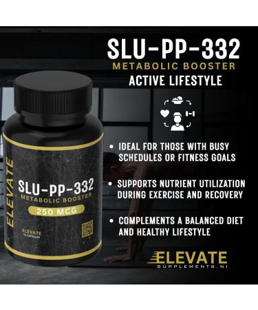 Elevate Supplements SLU-PP-332 250mcg 60 Capsules - Advanced Cellular Support Formula Promotes Energy Metabolic Health & Longevity - Premium Wellness Supplement - Buy Online on GoSupps.com