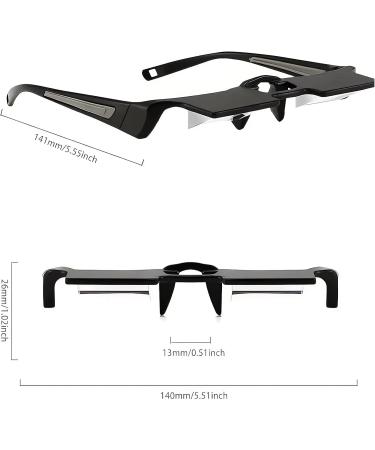 Buy Lazy Glasses | 90 Degree Upside Down Reading Glasses for Bed | Prism Glasses in Black - International Shipping Available - Buy Online on GoSupps.com