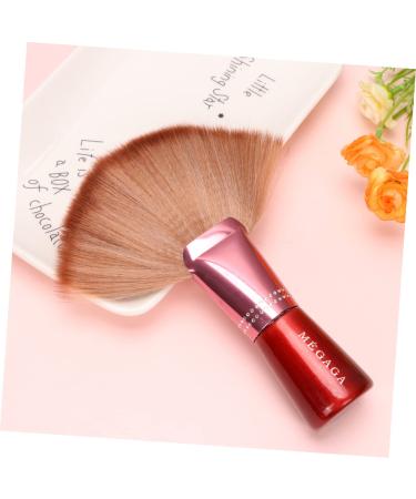 Ipetboom Fan Highlighter Brush & Neck Duster - Devil Horns Headband Makeup Tool | Large Foundation Brush for Students - Buy Online on GoSupps.com