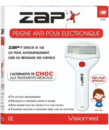 Zap X Electronic Lice Comb - Fast and Effective Lice Treatment Tool - Buy Online on GoSupps.com