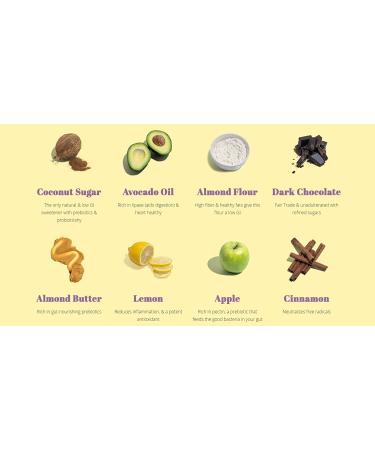 Organic Dalci Gut Healthy Brownie & Blondie Variety Pack - Avocado Oil, Unrefined Coconut Sugar, Gut-Friendly Snack - No Additives - 6 Count - Buy Online on GoSupps.com