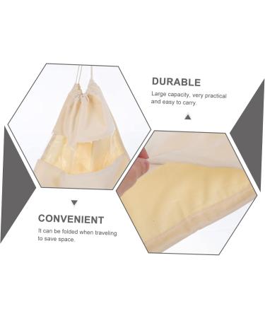 DOITOOL Hair Dryer Storage Bag Makeup Bags Hair Dryer Drawstring Bag Outdoor Hair Dryer Bags Travel Curls 32x28x0.6cm Beige - Buy Online on GoSupps.com