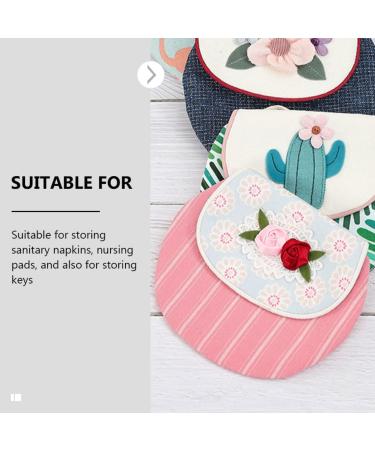 Healifty Tampon Portable Rose Bag | Sanitary Organizer for Menstrual Products | Travel Floral Pouch for Women and Girls | Compact Holder for Tampons, Pads, and Napkins - Buy Online on GoSupps.com
