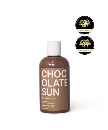 Chocolate Sun Organic Cocoa Illume Tanning Face Gel - Medium to Dark 4 oz | Clean & Non-Toxic Sunless Tanning - Buy Online on GoSupps.com