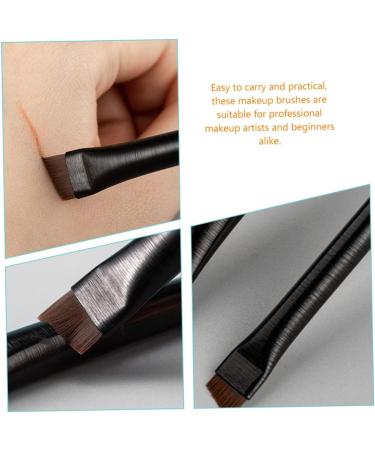 Baluue 3 Sets Eyeliner Brush Makeup Brush Ear Multi Function Eyebrow Brush Black Wood - Buy Online on GoSupps.com