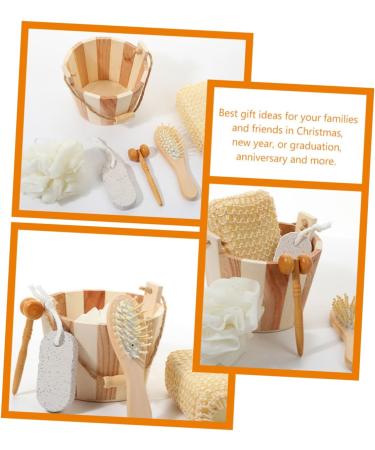 DOITOOL 1 Set Bath Accessories Bath Tool Kit Skin Care Kits Skin Care Tools Clipper Guards Hairbrushes for Woman Body Exfoliating Tool Scrubber Body Cleaning Kit Foot Wood Brush - Buy Online on GoSupps.com