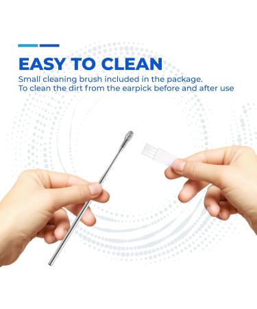 Ear Wax Removal Stainless Steel 360 Spiral Ear Care Tools - Buy Online on GoSupps.com