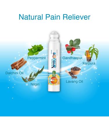 Natural Ayurvedic Pain Relief Oil Roll-On (2 Pack) | Fast & Effective Pain Relief Solution - Buy Online on GoSupps.com