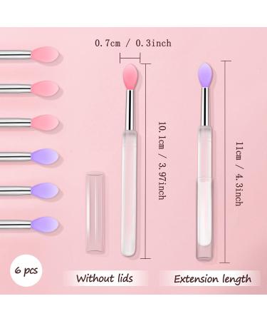 6pcs Silicone Lip Brushes Set - Classycoo Makeup Applicators for Lip Gloss Lipstick Cream & Liquid Lip Masks | Beauty Essential Tools - Buy Online on GoSupps.com