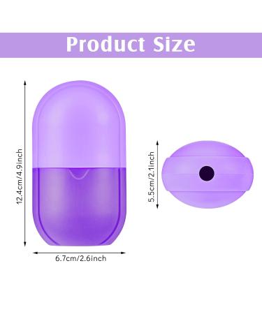 Zopeal Ice Face Roller - Silicone Ice Cube Tool for Facial Icing & Skin Care | Purple Ice Holder for Beauty & Anti-Aging | 2.6 x 2.1 x 4.9 Inch - Buy Online on GoSupps.com
