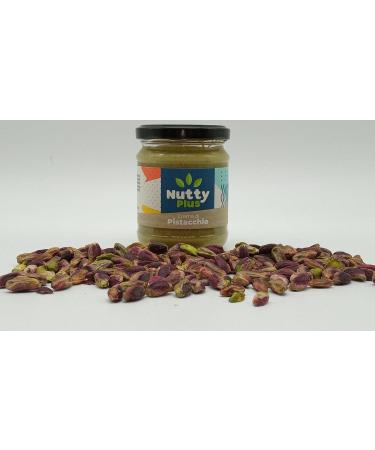 NuttyPlus Pistachio Cream - Intense flavor and creamy texture - 40% pure pistachio - Breakfast snacks and pistachio sweets - Delicious and nutritious - Premium quality - Charming Green - Buy Online on GoSupps.com