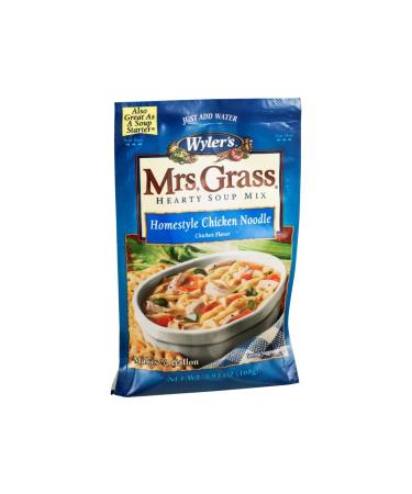 Mrs. Grass Homestyle Chicken Noodle Hearty Soup Mix (8 ct Pack, 5.93 oz Pouches)