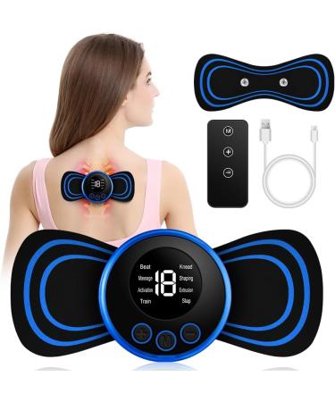Flintronic Neck Massage Device - Portable EMS Shoulder & Neck Massager 8 Modes USB Mini Cervical Relief for Muscle Pain in Arms Back & Stomach - Buy Online on GoSupps.com
