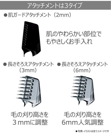 Panasonic Body Trimmer ER-GK60-W for Men - Genuine Japanese Product | International Shipping Available - Buy Online on GoSupps.com