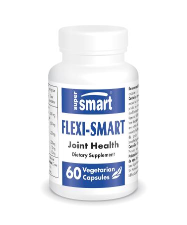 Supersmart - FlexiSmart (Patented & High Strength) - with AvoVida, ApresFlex, Hyaluronic Acid - Avocado Soy & Boswellia Serrata Extract Supplement | Non-GMO & Gluten Free - 60 Vegetarian Capsules