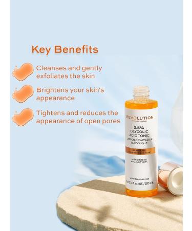 Revolution Beauty London 5% Glycolic Acid Toner 200ml - Translucent (Pack of 1) - Buy Online on GoSupps.com