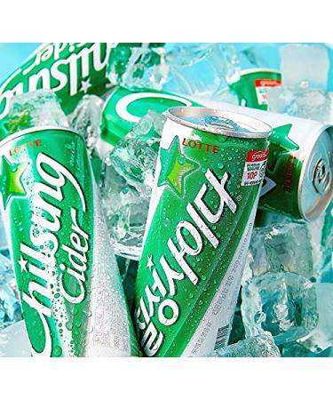 Lotte Chilsung Cider 8.3 oz - Pack of 5 (30 Total Cans) - Buy Online on GoSupps.com