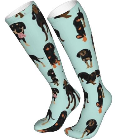 Black and Tan Coonhounds Compression Socks for Men & Women | 15-20 mmHg Support for Running & Cycling | Perfect Gift Wrap - Buy Online on GoSupps.com