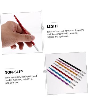 Angoily 7pcs Metal Embroidery Pen Brow Pencil Embroidered Manual Pen Embroidered Pen Cosmetics Korean - Buy Online on GoSupps.com