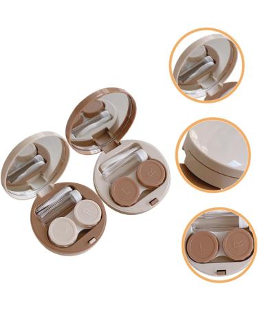 JECOMPRIS Sweet Contact Lens Container - 2 Sets Colored Travel Storage Case for Lentils Makeup & More | ABS Glossy Design - Buy Online on GoSupps.com
