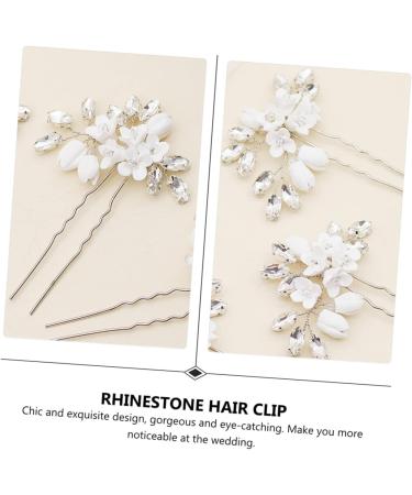minkissy 1pc Hairpin Bridesmaid Hair Pin Flower Hair Clip Hair Fork Retro Wedding Party Headpiece Bridal Hair Jewelry Wedding Hair Clips Hair Pin for Women Hair Stick Alloy Simple - Buy Online on GoSupps.com
