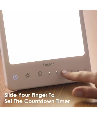 LASTAR UV-Free Light Therapy Lamp - 10000 Lux Sun Lamp with Timer & Brightness Control - Buy Online on GoSupps.com