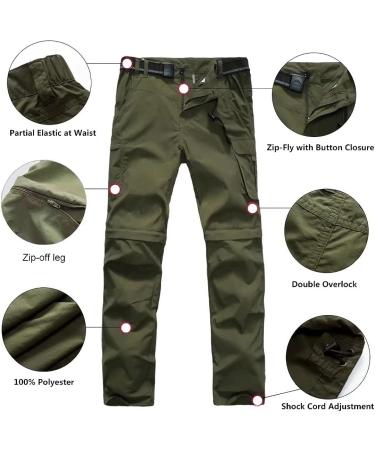 Anyanmoutn Boys' Outdoor Quick Dry Cargo Pants - Green | 18 Years - Buy Online on GoSupps.com
