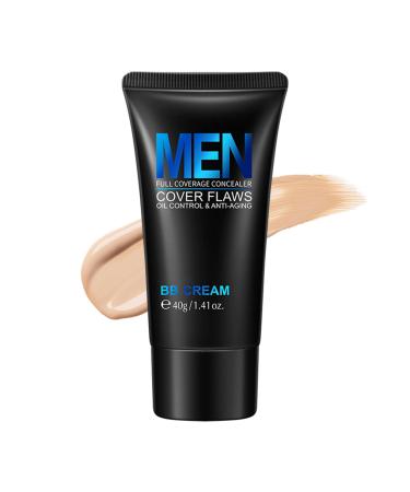 EONFAVE BB Cream Moisturizing Foundation for Men - Color Corrector for Flawless Makeup - Complete BB Cream