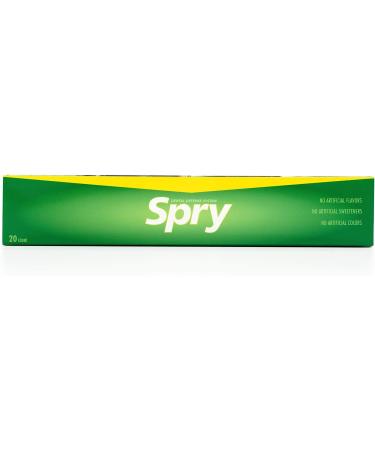 Spry Fresh Natural Xylitol Chewing Gum - Aspartame-Free, Sugar-Free Dental Defense System - Spearmint, 20 Packs of 10 Count Blister Cards - Buy Online on GoSupps.com