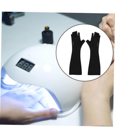 minkissy 1 Pair Nail Gloves Fingerless Gloves Gel Manicure Gloves Gel Nail Led Lamp Gloves Uv Shield Gloves Uv-resistant Manicure Gloves Polyester Anti-black Mj03 - Buy Online on GoSupps.com