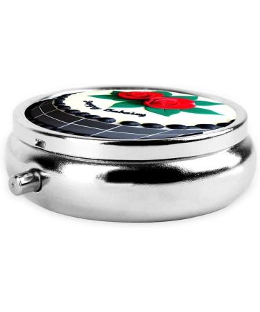 Delicious Cakes Round Pill Box - 3 Compartment Travel Organizer for Easy Medication Management - Buy Online on GoSupps.com