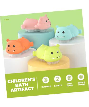 Frcolor 5pc Silicone Shampoo Brush & Scalp Massager - Child-Friendly Scalp Peeling Comb for Gentle Washing - Buy Online on GoSupps.com