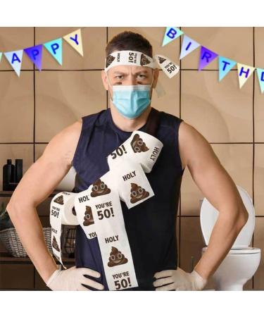 Clisted 2 Roll Funny Toilet Paper Roll Birthday Gifts for Women Men Gift Toilet Paper Bathroom Prank Joke Fun Paper 40 - Buy Online on GoSupps.com