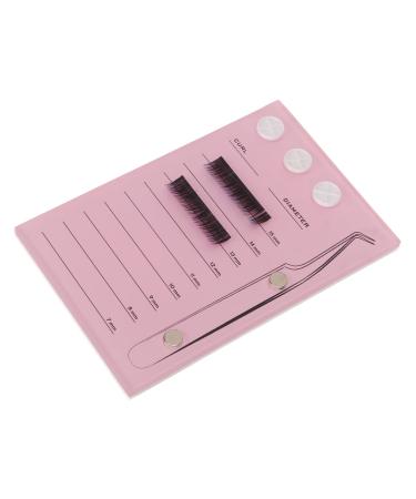 3 in 1 Acrylic Eyelash Palette 9 Rows 7-15mm Eyelash Extension Tool with 2 Tweezers and 100 Glue Cups