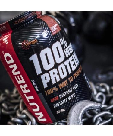 Nutrend 100% Whey Protein Powder Shaker 2250g (2.26kg) Ice Coffee Flavor 76% Protein Gluten Free Post Workout - Buy Online on GoSupps.com