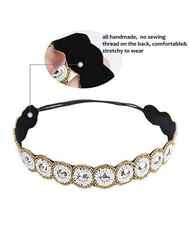 inSowni 7 Pack Rhinestone Jeweled Handmade Headbands for Women and Girls - Hair Accessories and Headwraps for Brides - Buy Online on GoSupps.com