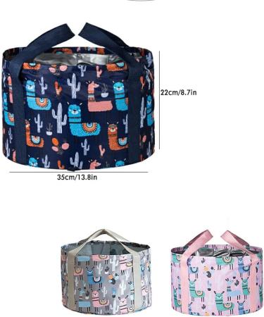 Foldable Waterproof Foot Bath Basin - Portable Feet Spa for Travel & Camping - Pink Wash Basin - Buy Online on GoSupps.com