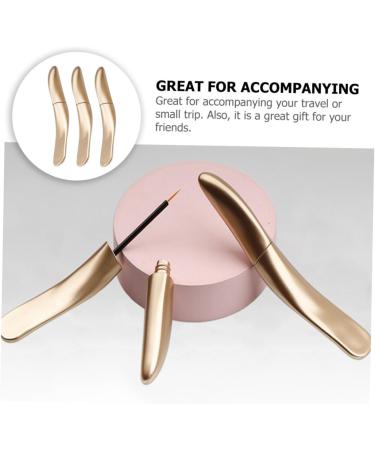 Mikinona 6pcs Eyeliner Empty Tube Refillable Eyelash Tube Golden Mascara Tube Lash Lengthening Mascara Abs - Buy Online on GoSupps.com