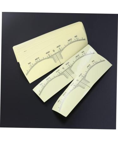 Hemoton 200 Pcs Eyebrow Shaping Stencils Microblading Measuring Tools Eyebrow Ruler Sticker Disposable - Buy Online on GoSupps.com