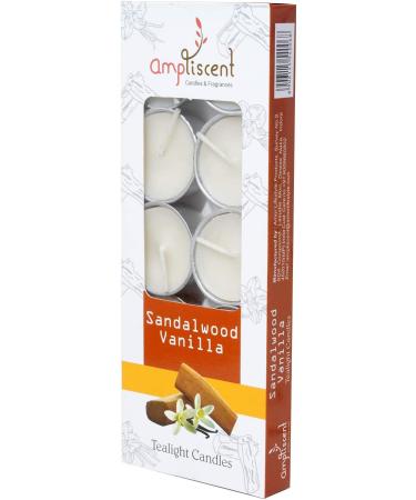Ampliscent Aromatherapy Tea Lights Candles Set - Lemongrass, Sandalwood Vanilla Scented Soy Wax - 30 Candles - Ideal for Candle Holders and Gifts - Buy Online on GoSupps.com