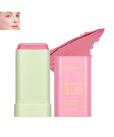 Multi Use Makeup Blush Stick, Makeup Blush Stick, beauty solid moisturizer Creamy Stick,Blush Stick for Cheeks, Monochromatic Blush Beauty Wand for Cheek and Lip Tint